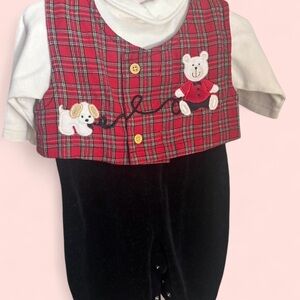 Christmas baby onepiece/vest outfit